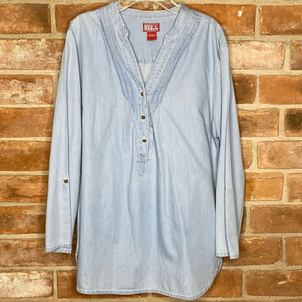 Red Ranch Tunic Top